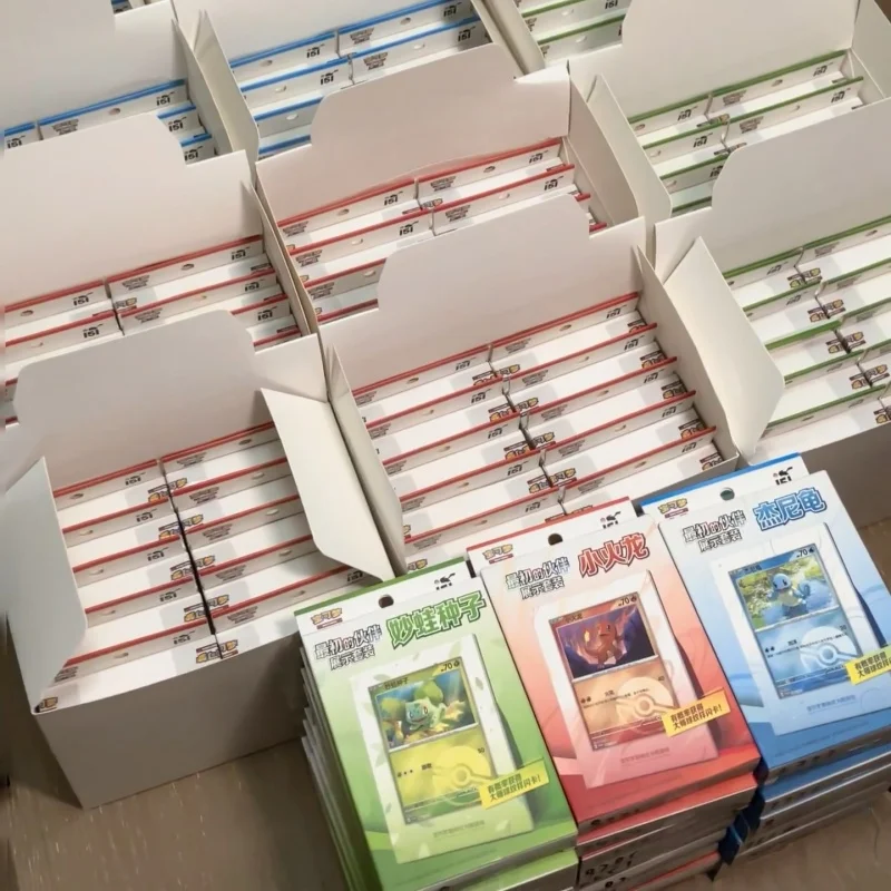 Original Pokémon PTCG 151 Partner Chinese Version Display Set Bulbasaur Charmander Squirtle Collections For Collectors
