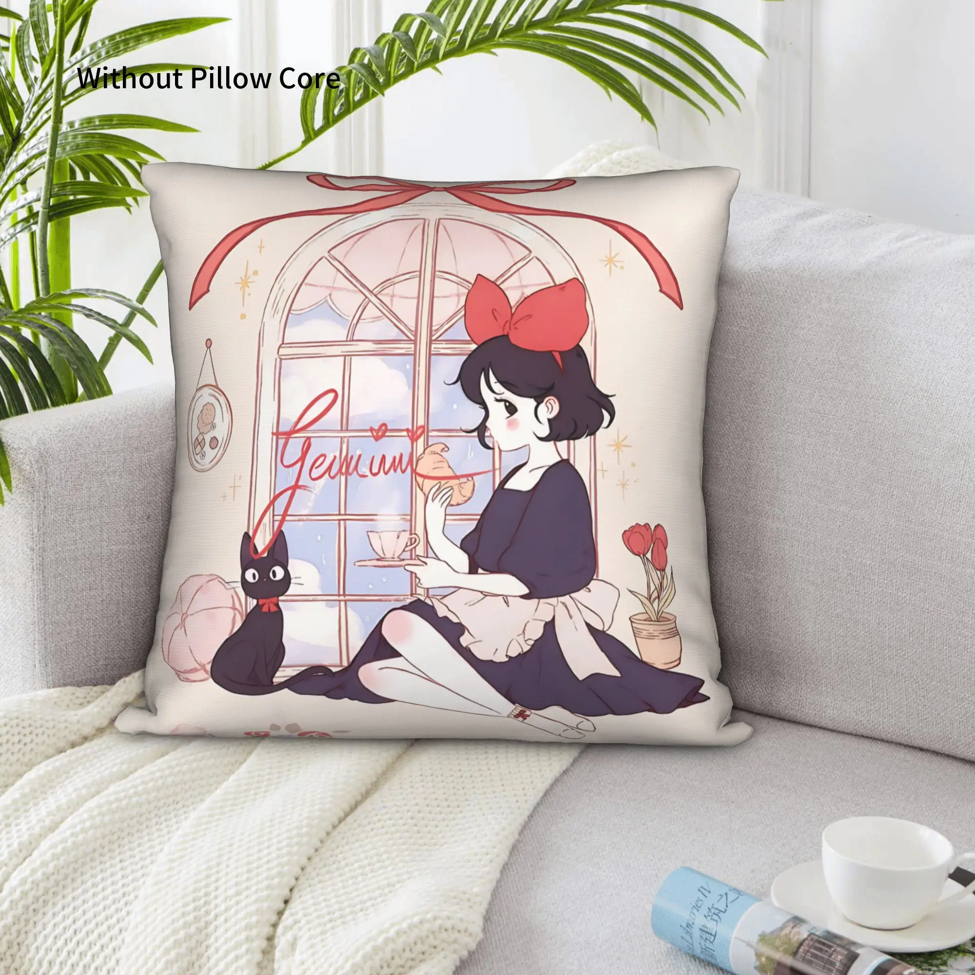 1PC Anime Kikis Delivery Services Pillow Case Home Decor Items Double-Sided Printing  Sofa Cushion Bedroom Bedside Pillow