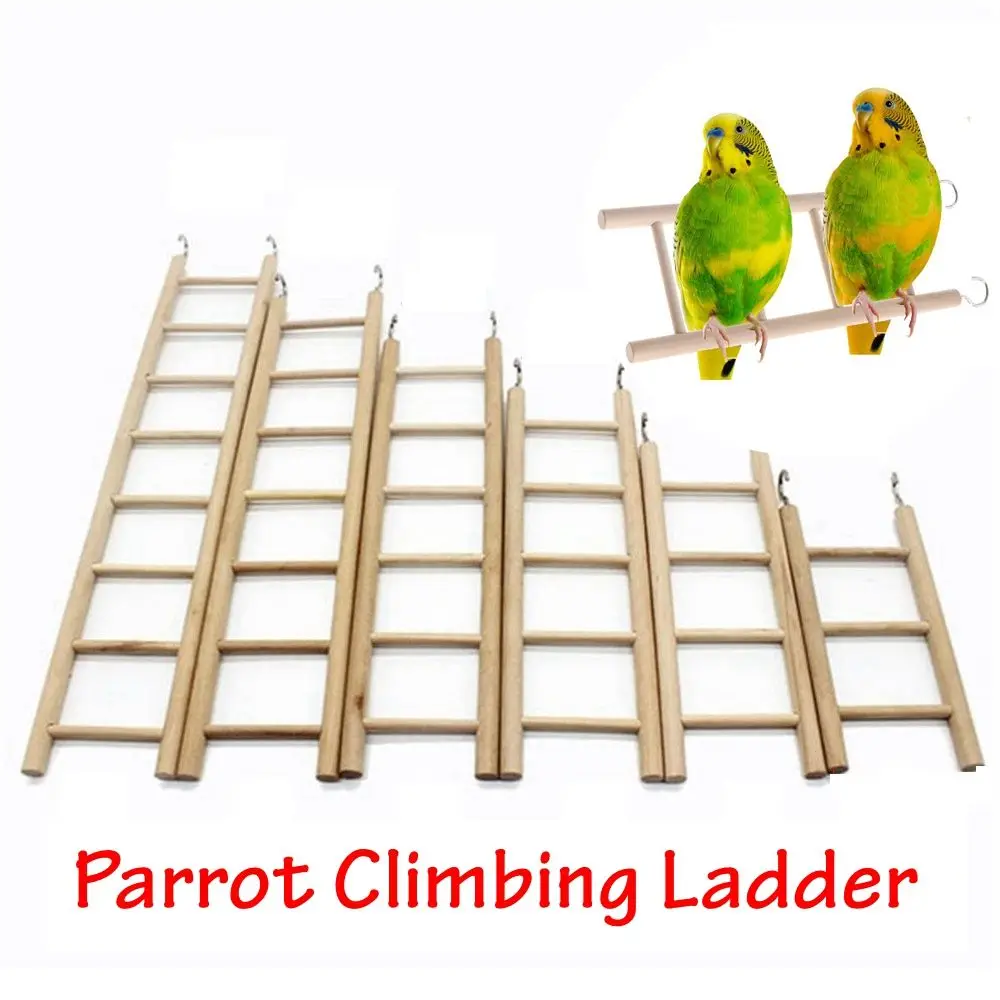 Birdcage Wood HandCraft Parrot Toys Hamsters Toy Climbing Ladder Bird Supplies