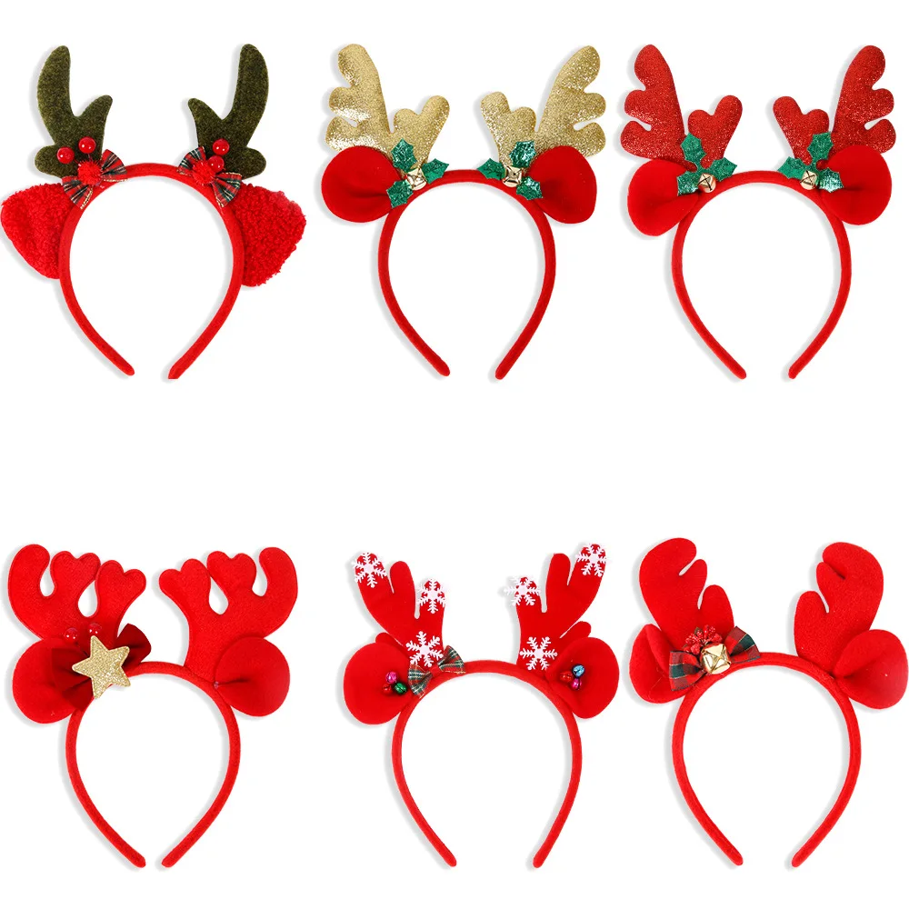 Christmas Antler Headband, Christmas Decoration, Christmas Hair Accessories For Children, Cute Elk Headdress