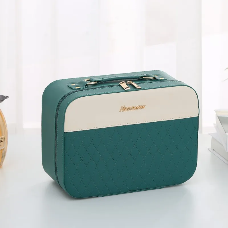 Cosmetic Storage Organizer Cotton Swab Storage Cosmetic Bag Multi-Function Portable Stitching Box Suitcase