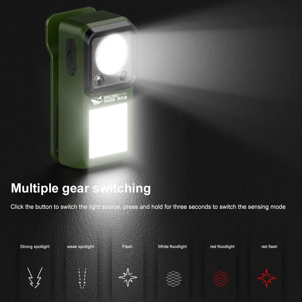 LED-Taschenlampe mit Magnetklemme für den Außenbereich, extrem lange Leuchtdauer, Arbeits- und Notfalllampe, wiederaufladbar, zum Anbringen, ideal zum Campen und Wandern. – Detail 39