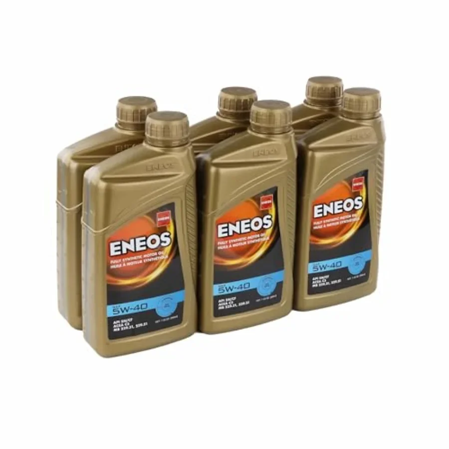 

ENEOS 5W-40 Полностью синтетическое моторное масло в корпусе на 1 литр из 6 высокопроизводительных смазочных машин для оптимальной защиты экстремальной температуры