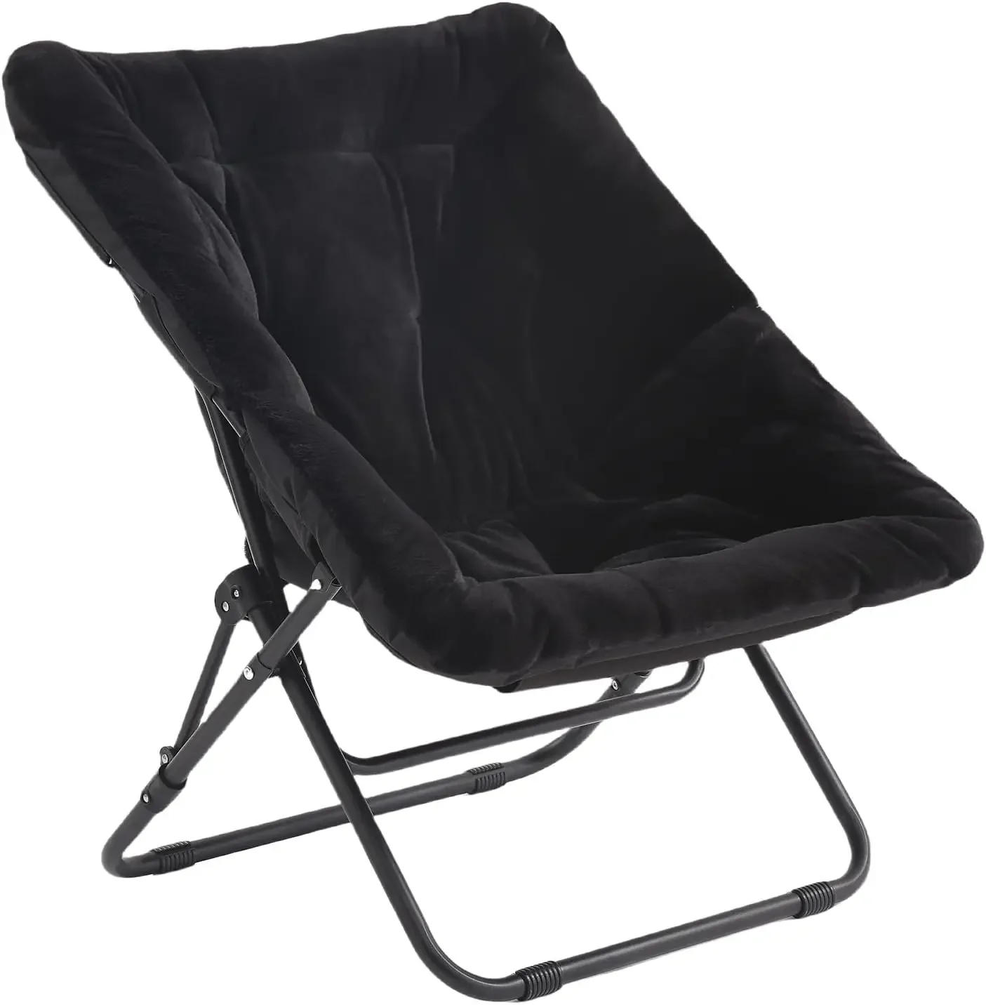 

Удобный складной стул, мягкий складной стул с акцентом из искусственного меха, ленивый стул для отдыха для детей, подростков, взрослых, лунный стул с металлическим каркасом