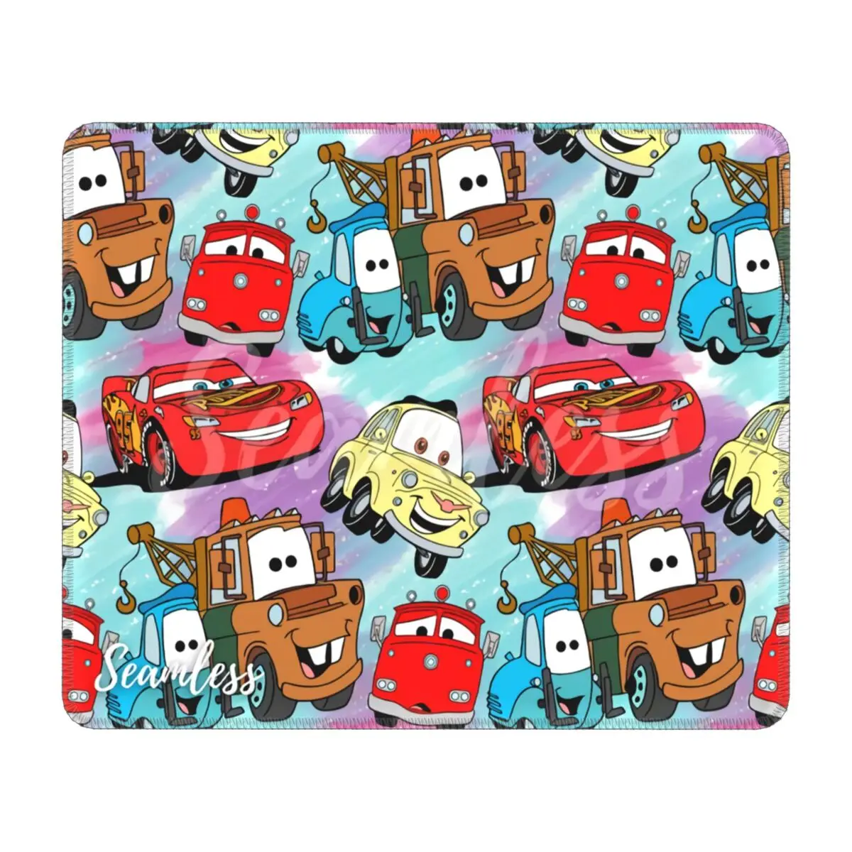 Custom Gaming Mouse Pad Anti-Slip Rubber Base Lightning McQueen Cars Collage Mousepad Office Desk Computer Mat