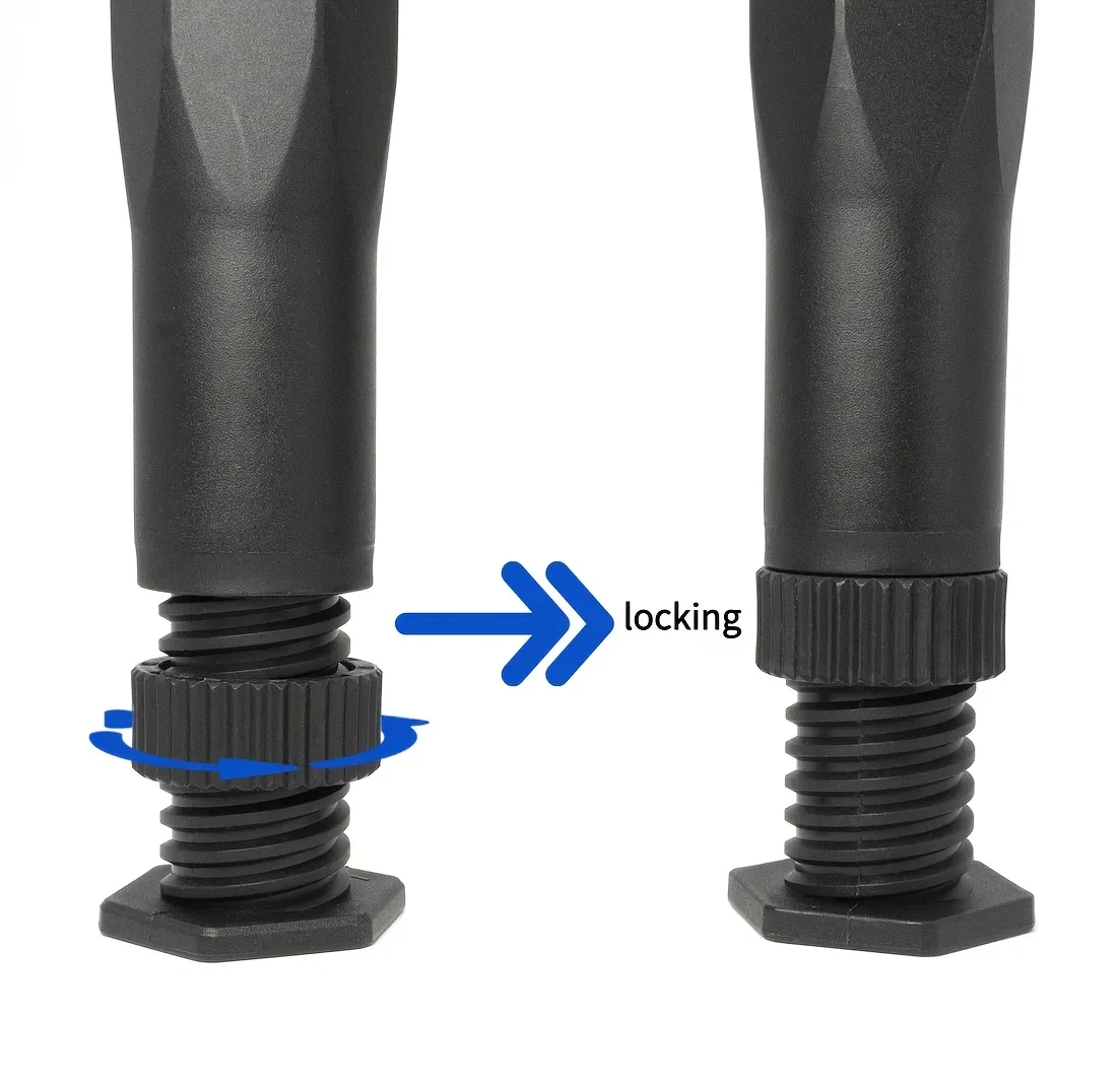 4 قطع من أرجل دعم إطار السرير القابلة للتعديل، أرجل بديلة للأثاث شديدة التحمل للسرير والأريكة والمكتب وخزانة الملابس