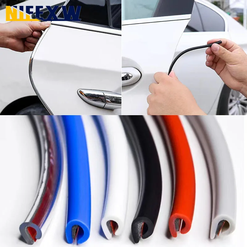 Transparent Car PVC Scratch Strips Car Sealing Strip Door  Anti-Scratch Sealing Strip Door Tape Protective Strip Accessories