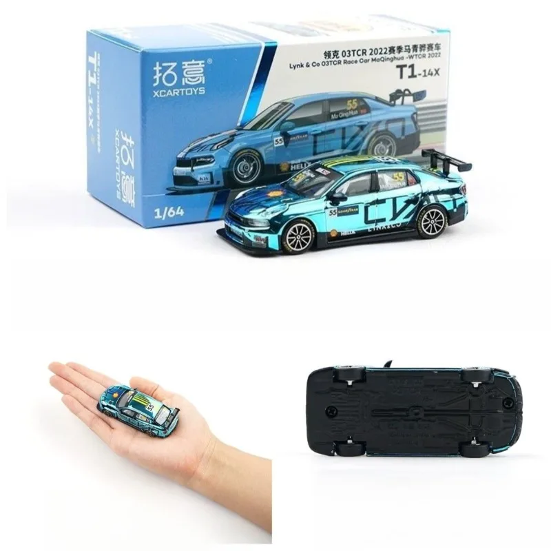 Xcartoys 1/64 Lynk & Co 03 TCR 2022 Ma Qinghua Racing Diecast Collectible Model T1-14X For Hobbyists
