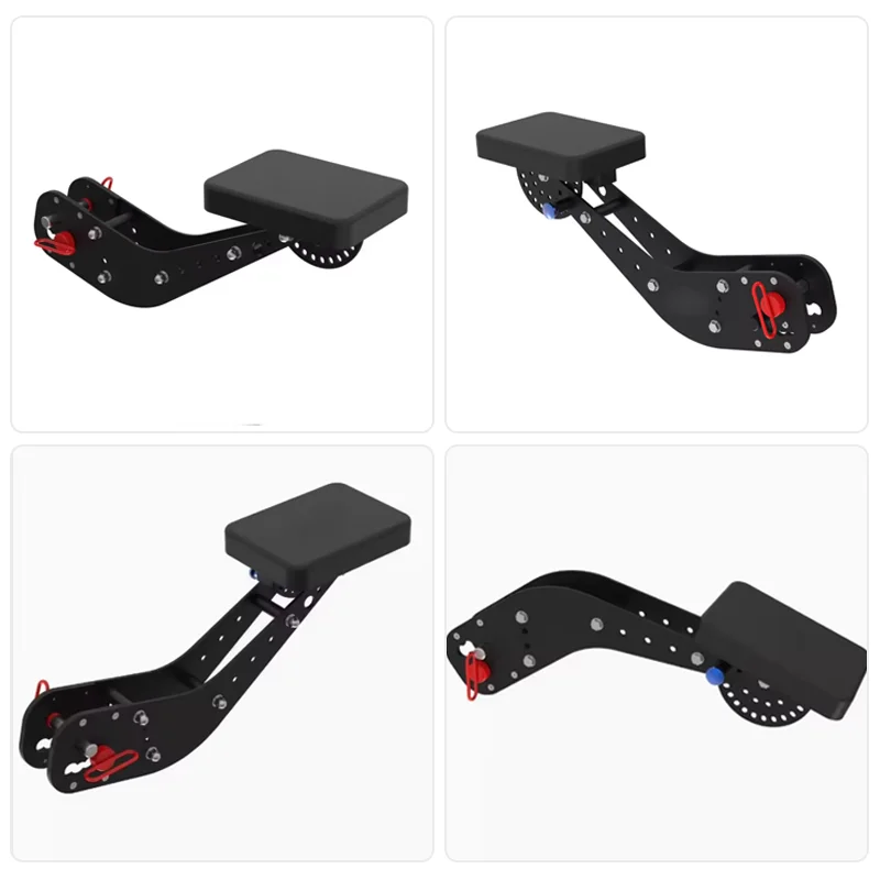 Adjustable chest support pads for strength training racks and squat racks, suitable for back row training in home gyms