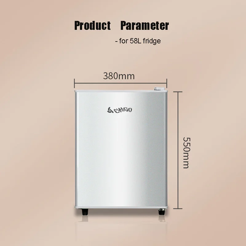 Mini Electric Single Door Home Refrigerator Dorm Inn Office Direct Cooling 38L 58L Deepfreeze Lightweight Small Freezing Fridge