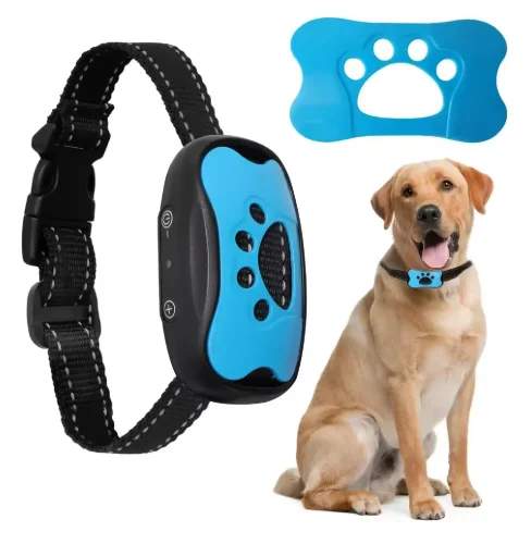 Rechargeable Anti Barking Dog Training Collar Ultrasonic Vibration Sound Stop Barking Device Humane Bark Control for All Dogs