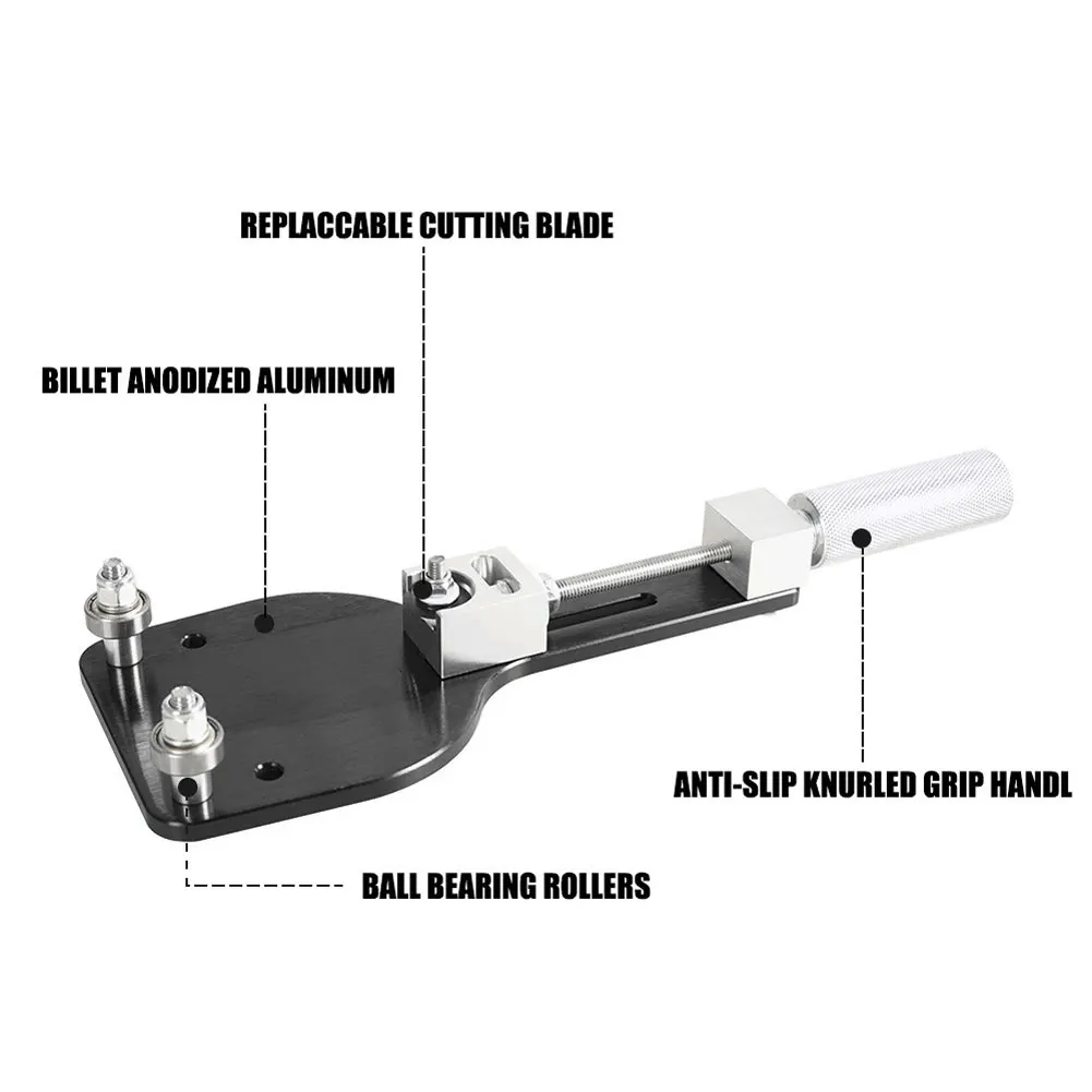 Car Oil Filter Cutting Tool 77750 Gasoline Filter Cutter Aluminum Alloy Fuel Filter Cutting Tool for 2 3/8 To 5 Inch Diameter