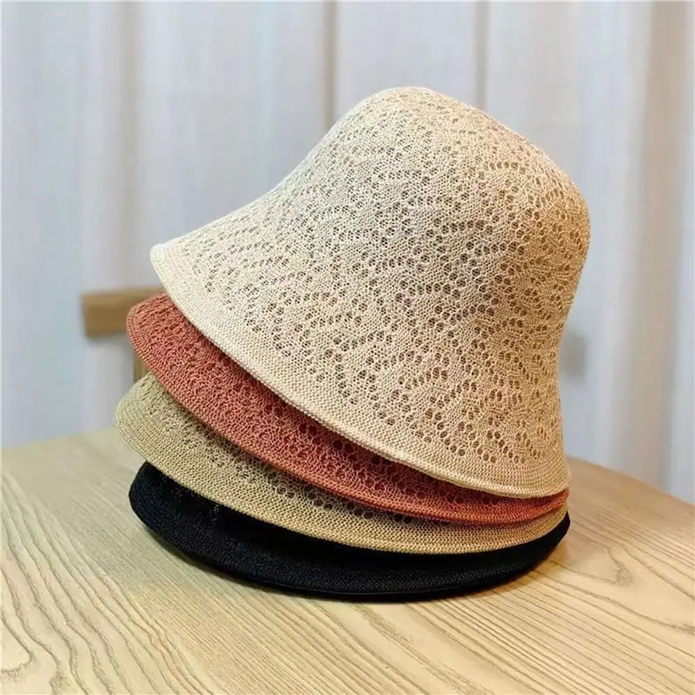 New Fashion Women Girls Bucket Hats Double-sided Fisherman Hats Panama Hat Breathable Foldable Cap Outdoor Sunscreen Bucket Hat