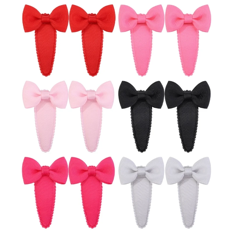 1 Pair Headdress Hair Bowknot Hairgrip Clip Butterfly Hairpin for Girls Kids Toddlers Infant Headwear Hairclip Barrettes