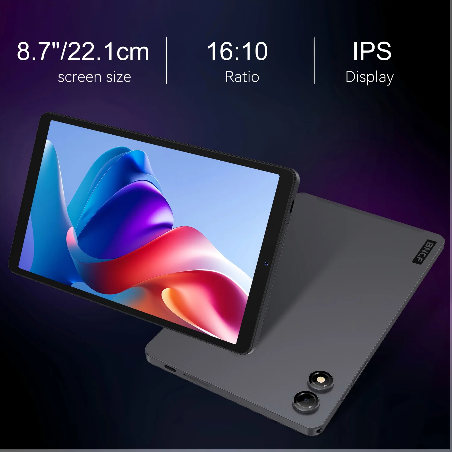 تابلت BNCF BPad Mini SE Android 15 مقاس 8.7 بوصة Unisoc T615 8-Core IPS شاشة 4 جيجابايت رام 64 جيجابايت/128 جيجابايت ROM بطارية 5500 مللي أمبير في الساعة Widevine L1
