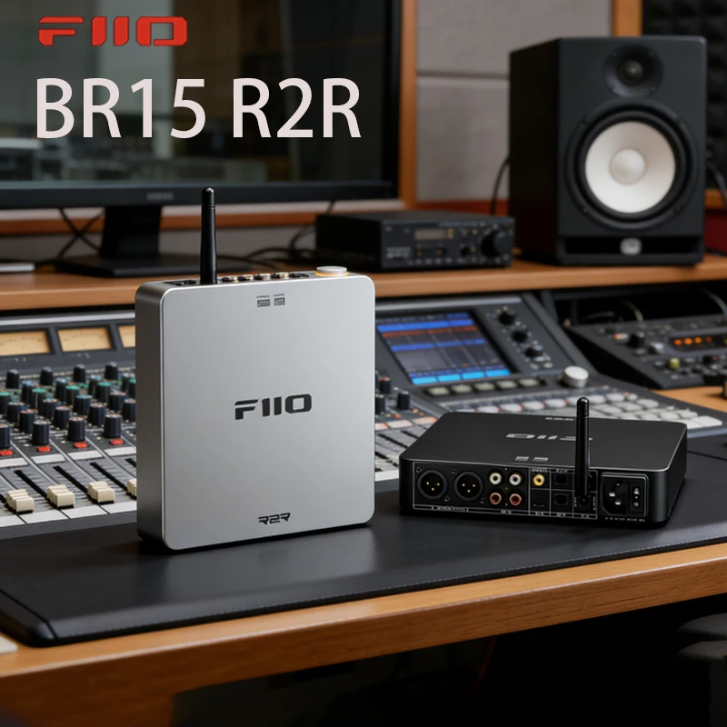 FiiO BR15 R2R HiFi Bluetooth Audio Receiver  LDAC aptX Lossless Wireless Audio Adapter for Headphones Speakers Amplifier