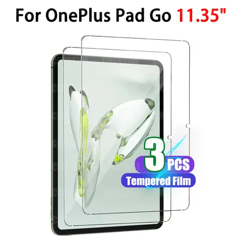 OnePlus Pad Go 용 화면 보호기 11.35 인치 2023 HD 9H 경도 One Plus Pad Go 용 스크래치 방지 투명 강화 필름