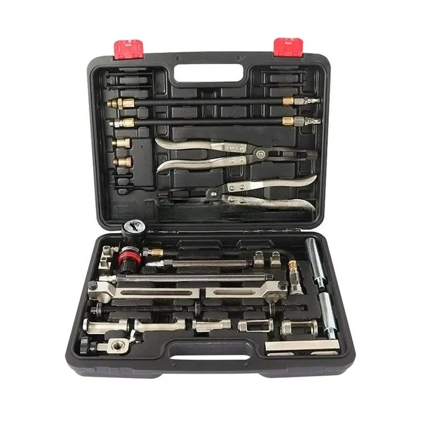 Cylinder Head Service Set Tool Kit Valve Spring Compressor Removal Installer Replacement Valve Oil Seal Tool