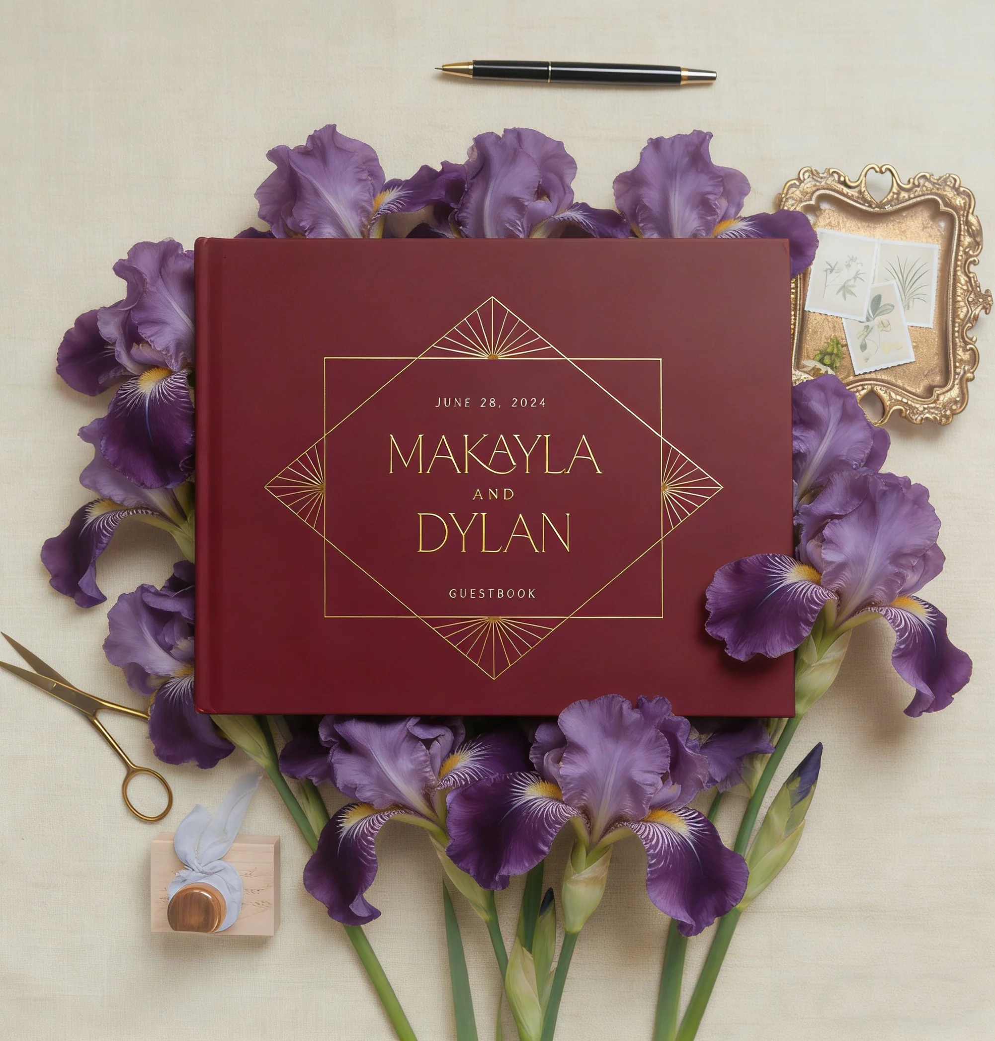 

Свадебная книга пожеланий на заказ | Фотоальбом для гостей Polaroid Instant Photo | Книга для подписей в твердом переплете для декора свадебного приема