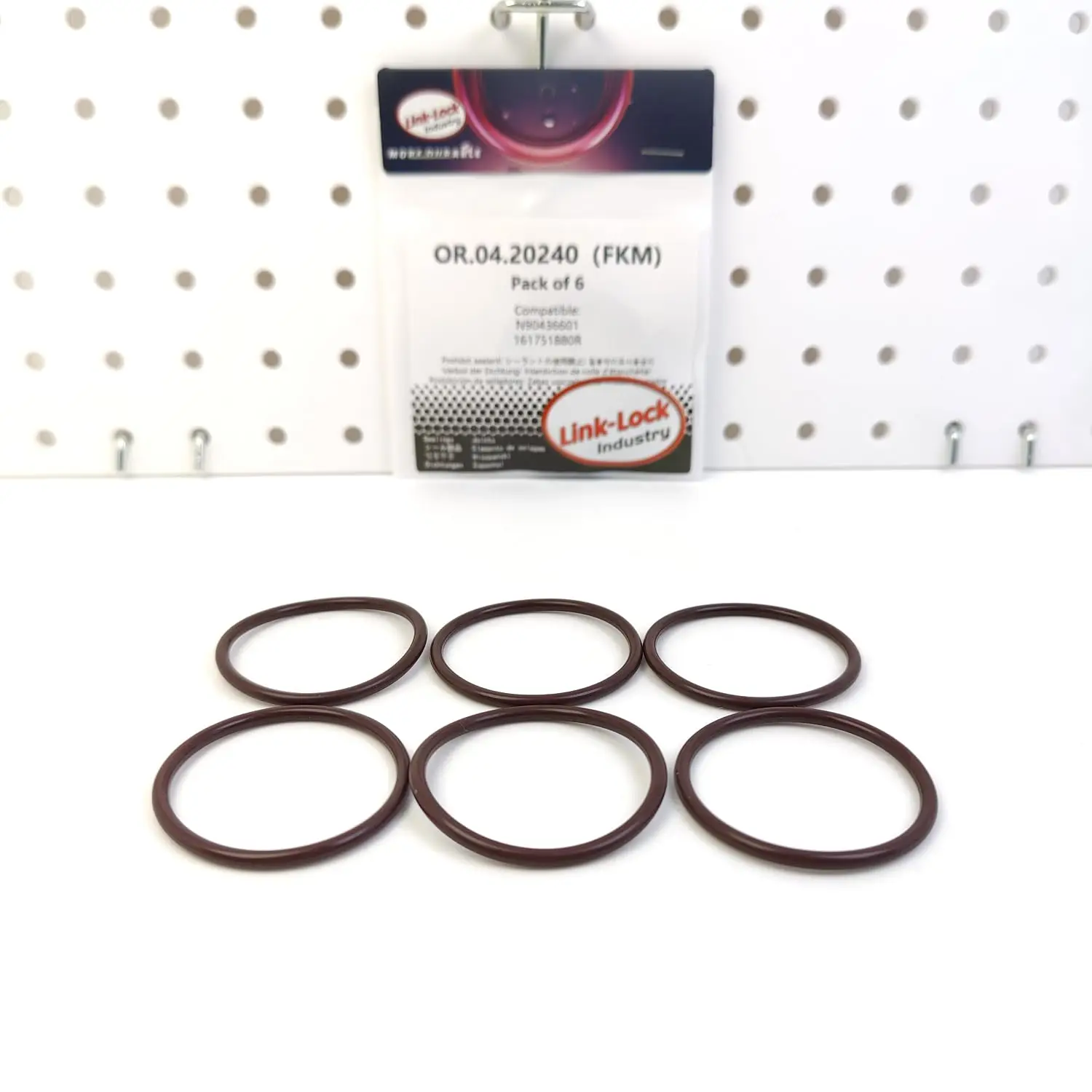 LINK-LOCK 6PCS OR.04.20240 FKM Viton Sealing O-Ring Kit of Oil Pump N90436601 161751880R for AUDI for RENAULT
