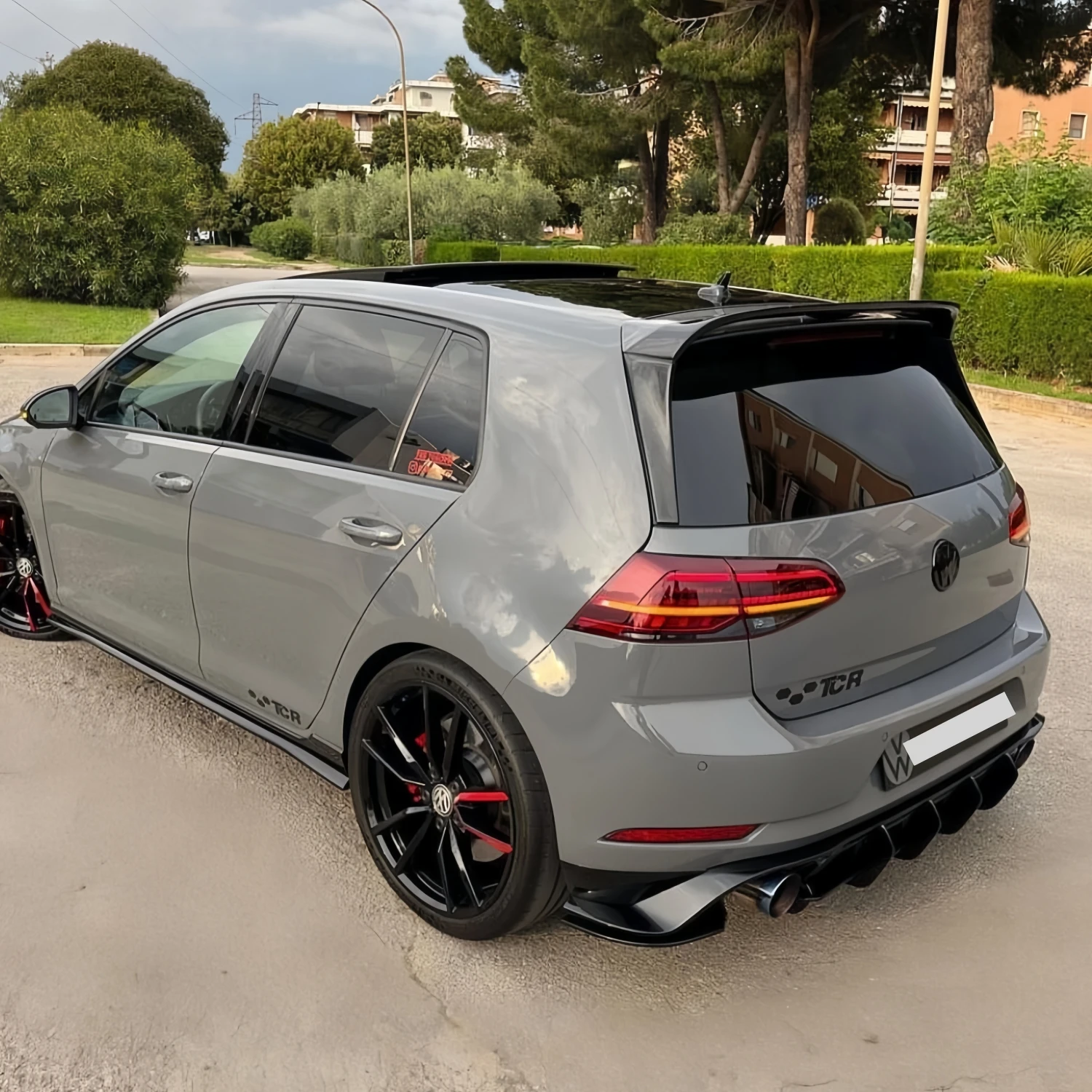 

3 Pcs CS Style Car Rear Spoiler Wings For Volkswagen Golf 7 MK7 TSI TDI GTI GTD R R-LINE 2014-2019 Tuning Side Window Spoilers