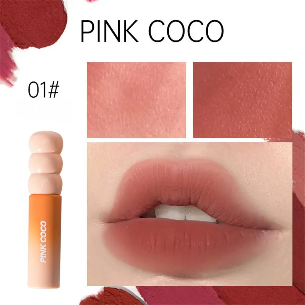 1/2 Stuks Natuur Matte Lippenstift Langdurige Make-Up Waterdichte En Zweetbestendige Betaalbare Lippenstift Hydraterende Niet Gemakkelijk Af Te Vallen