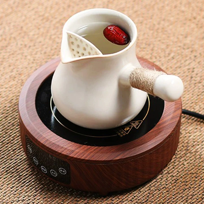 A set of electric pottery stoves for cooking milk tea in pots, household tea makers, cups, rose tools