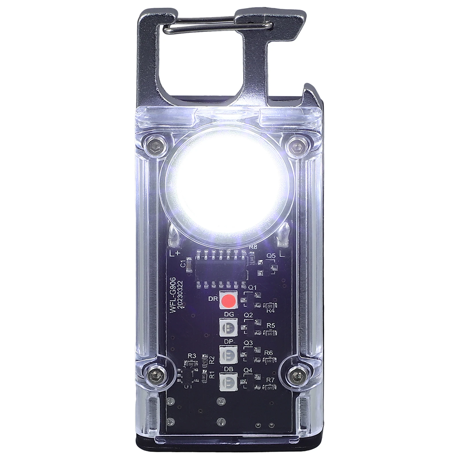 

Mini Keychain Light Type C Rechargeable Red COB Worklight Camping Car Repair Pocket Flashlight Small held