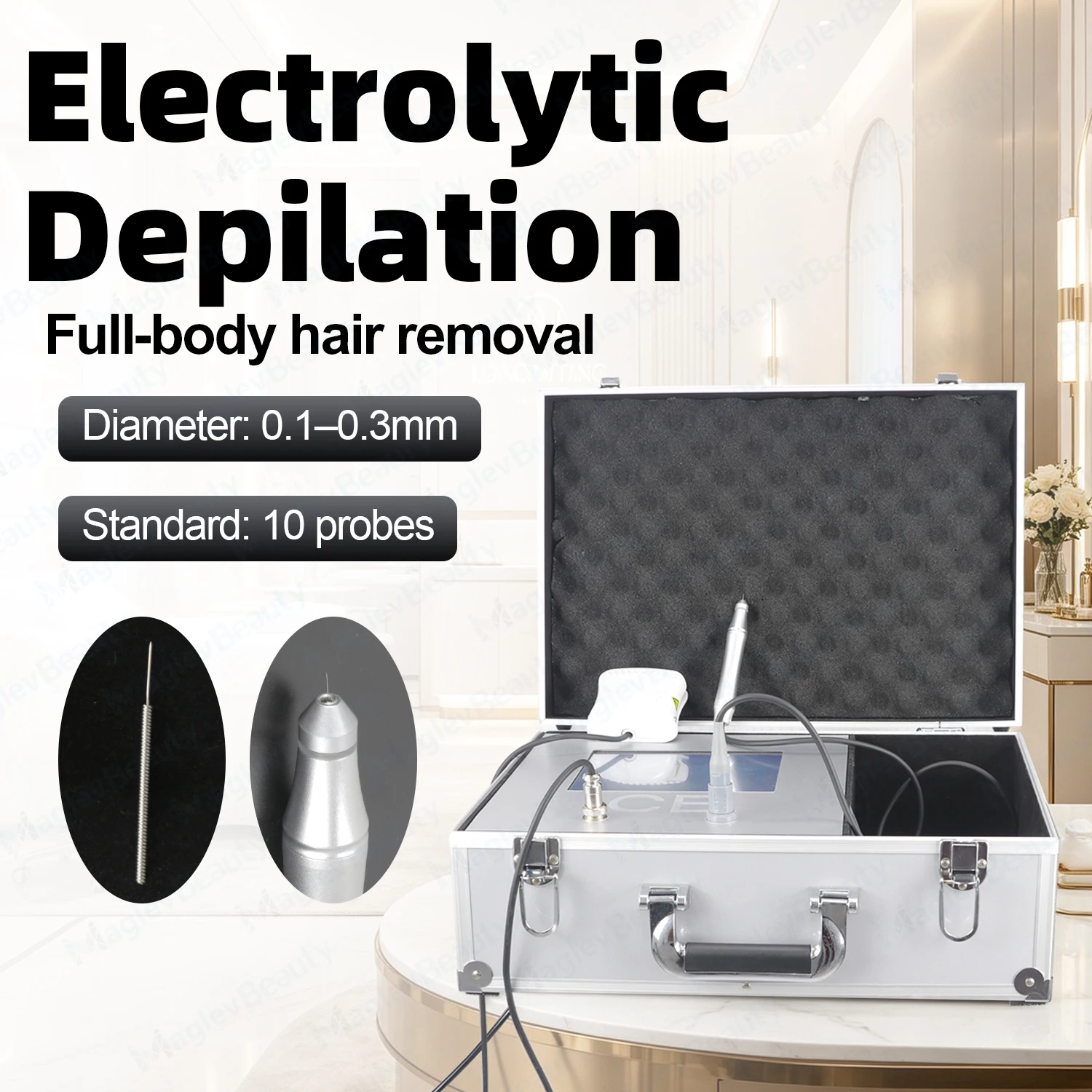 Portable Gold‑tip Electric Hair R/emoval E/pilator Household Body Hair Care Beauty Device for Thick Coarse Hair Daily Grooming