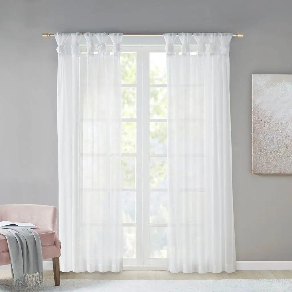

Twist Tab Voile Sheer Window Pair