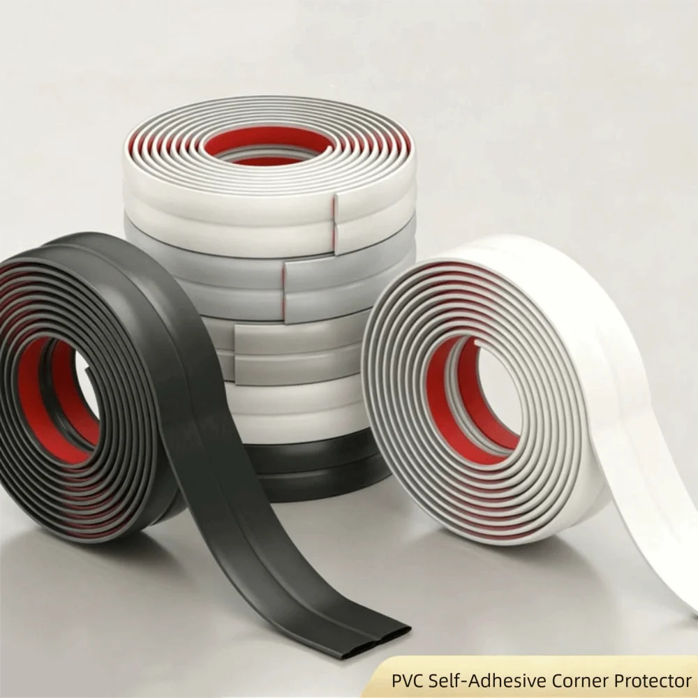 4cmx2m Size Peel and Stick Wall Trim Self Adhesive PVC Material Flexible Corner Trim Moulding Flexible Material