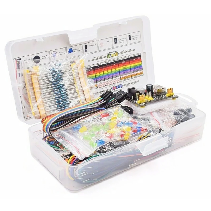 Small Breadboard Set 830 Holes for Electronic Project Development and Education