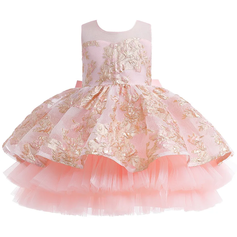 

KEAIYOUHUO 2022 Newborn Clothes Baby Girls Princess Sleeveless Cake Dress Summer Kids Christmas Party Flower Girls dresses 3-9Y