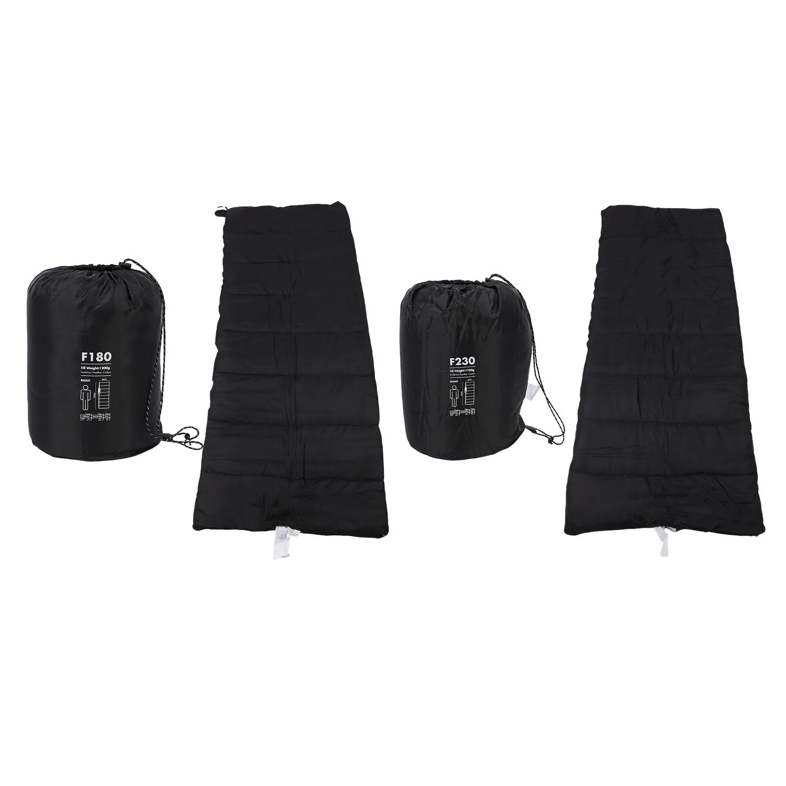 

Outdoor Sleeping Bag Skin Friendly Splashproof Down Cotton Fill Breathable Sleeping Bag Polyester Anti Pinch for Hiking