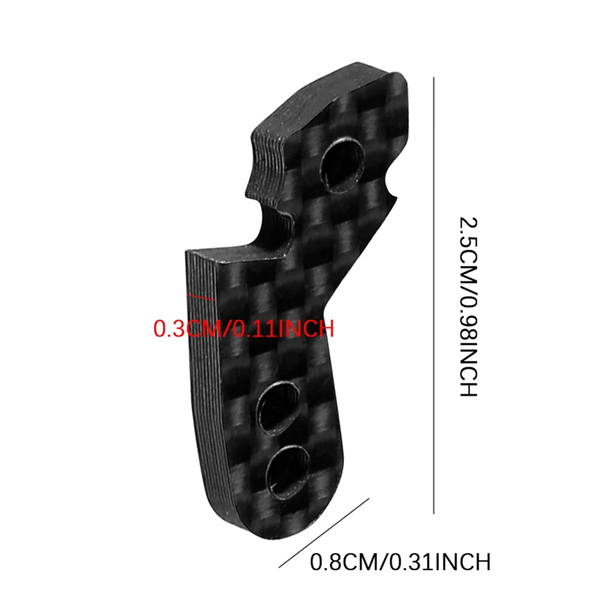 Carbon Fiber Steering Plate Kit for 1/10 Tamiya TT02 RC Car Upgrade