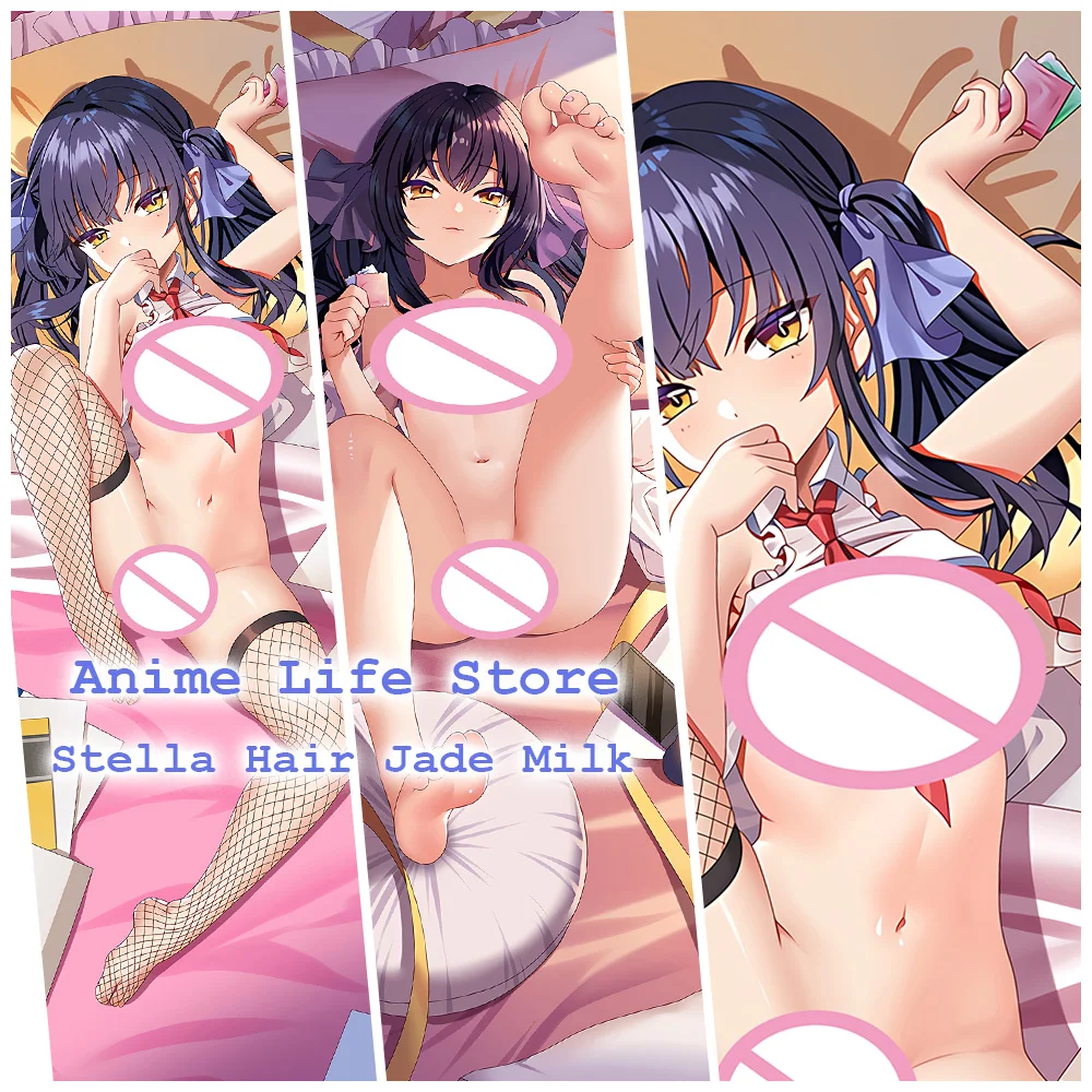 

Dakimakura Stella Hair Jade Milk Full Body Pillow Case Anime Otaku Pillowcase Game Throw Cushion Cover Bed Decor Gift