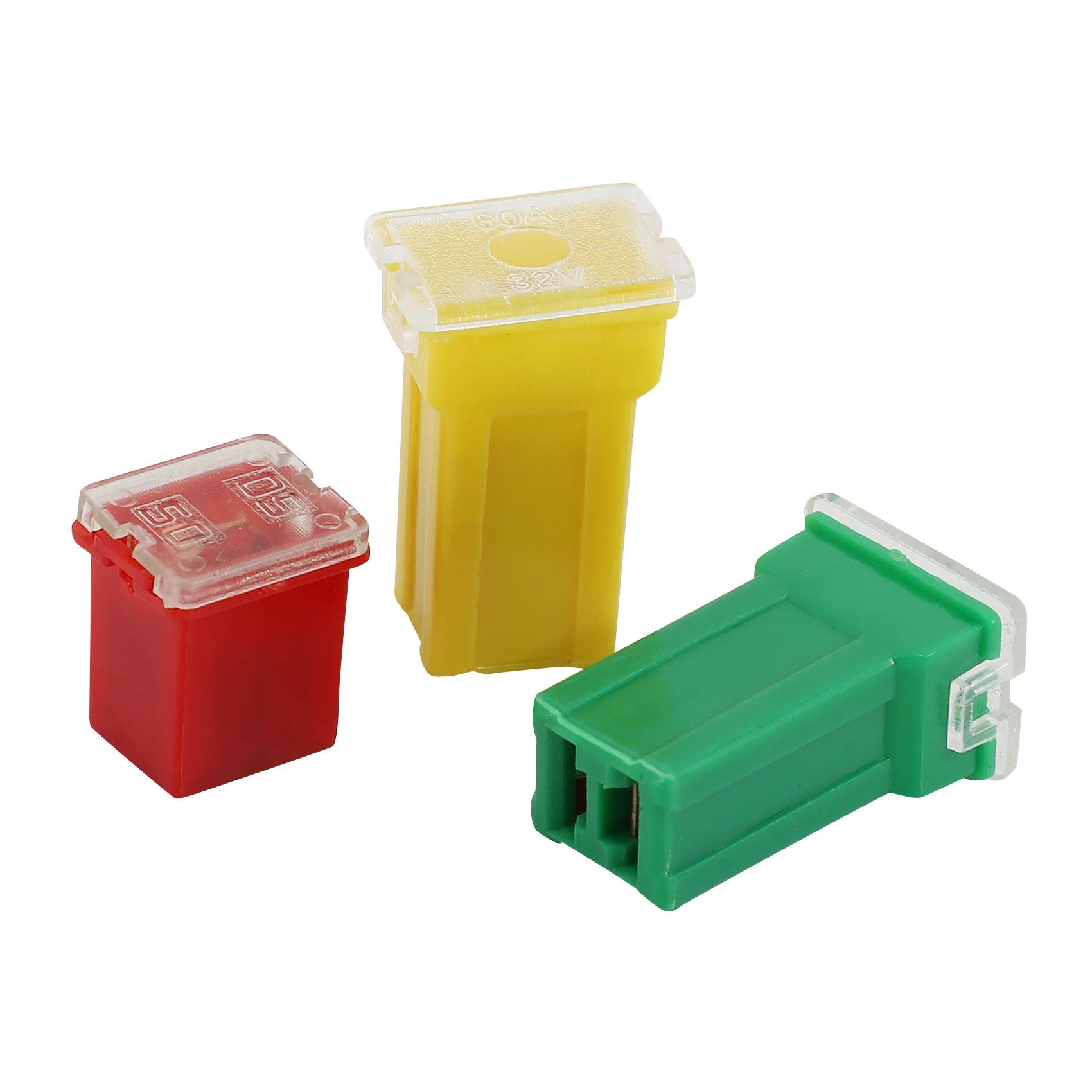 AS95-20 Pc fusible de coche FMX hembra Maxi surtido de fusibles bajo y pequeño/fusible surtido en forma de STD 20A 30A 40A 50A 60A