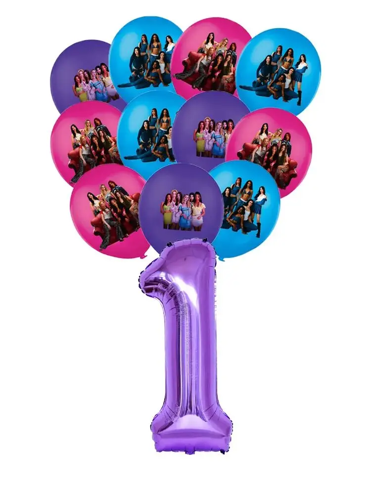 K-Katseye Verjaardagsdecoratie Kpop Girl Group Servet Ballon Beker Plaat Tafelkleed Banner Voor Meisjes Festival Party Fans Cadeau - afbeelding 2