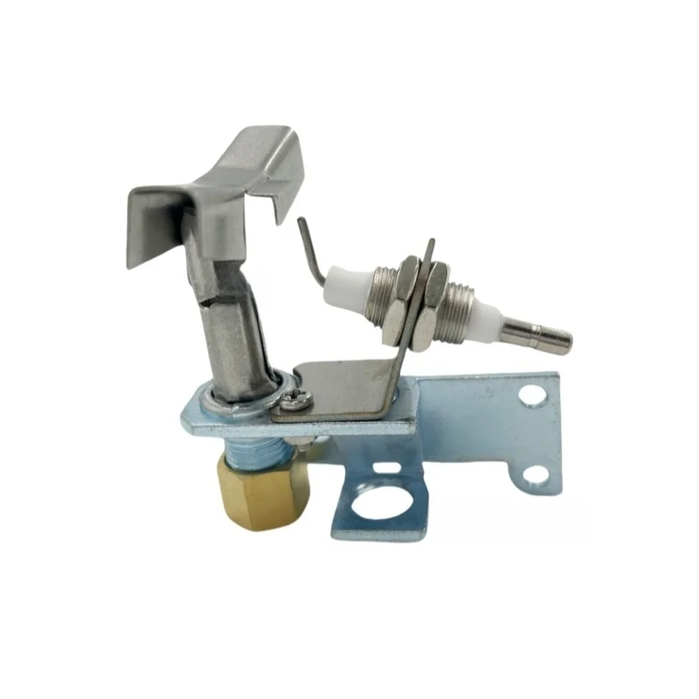 1Pcs Metal Gas Fryer Burner Ignition Head Bracket With Needle For LPG Natural Gas Kitchen Cooking Equipment Accessories