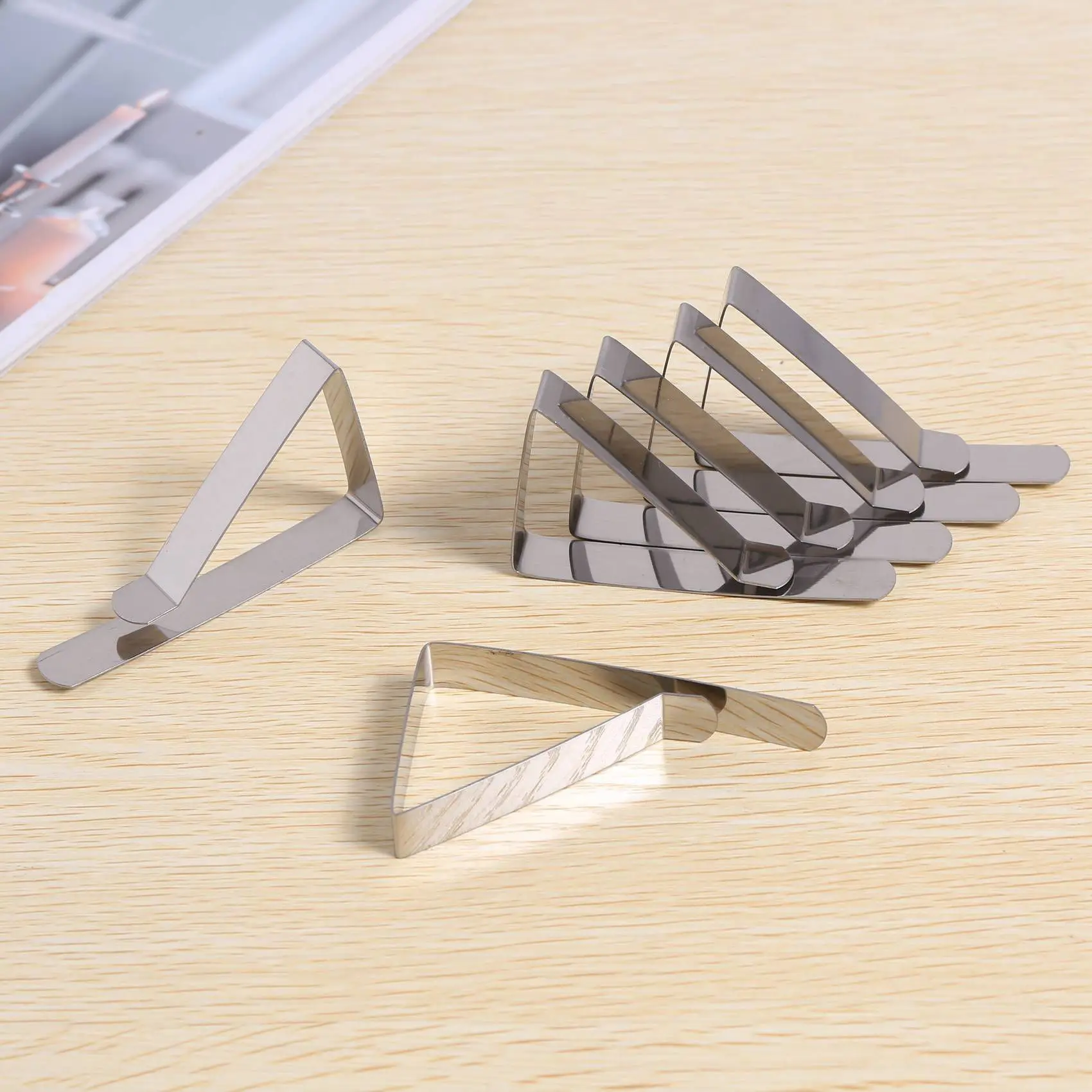 

AB35-60 Pack Tablecloth Clips - Durable Stainless Steel Table Cloth Clips & Cover Clamps - Flexible Table Cloth Clip Holder
