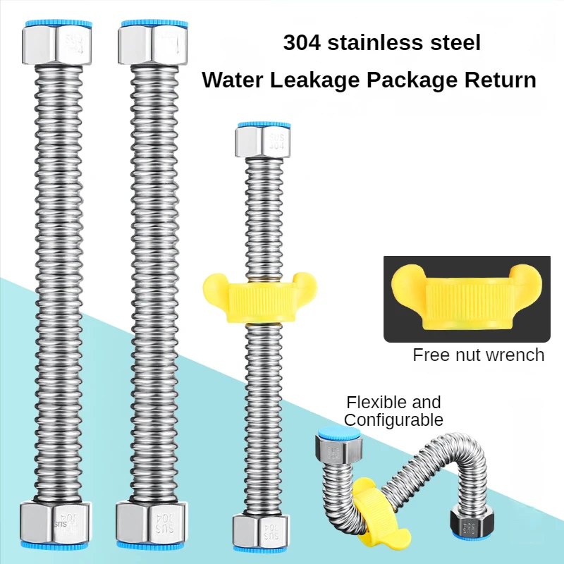 304 Stainless Steel Basin and Toilet Braided 1/2