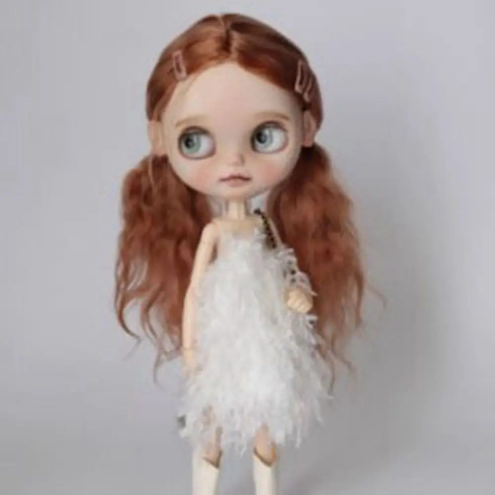 New Fashion Elegant Party Clothes Casual Wears Elegant Sweater Dresses with Glasses hair clips Kids Toys for Blythe Dolls