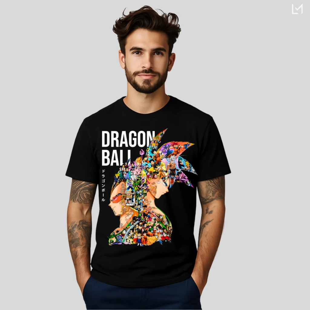

Dragon Ball, японская анимационная летняя футболка для отдыха, спорта, уличного фитнеса, свободный удобный хлопковый топ с короткими рукавами для мужчин и женщин