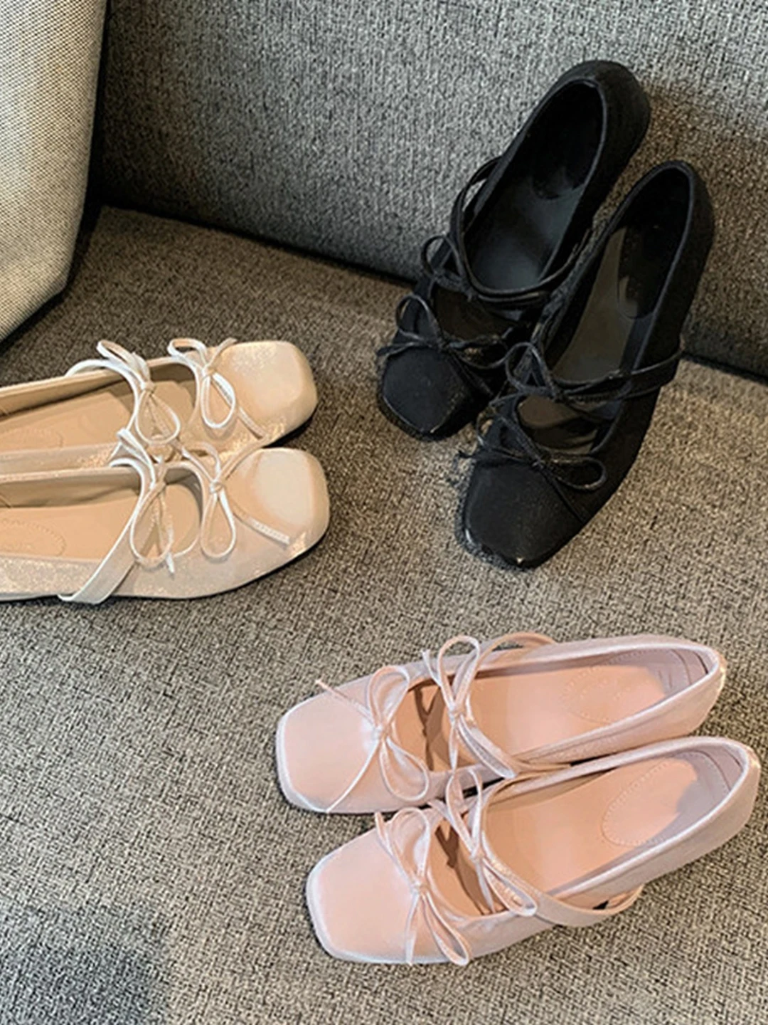 casual-ballet-flat-shoes-women's-low-cut-knot-decorated-round-toe-flat-heel-fashionable-knot-design-spring-summer