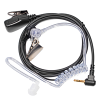 2.5mm Walkie Talkie Headset with Mic,Acoustic Tube Earpiece 1 Pin Compatible with Motorola TLKR-T60 T61 T62 T80 T81 T82 T-92