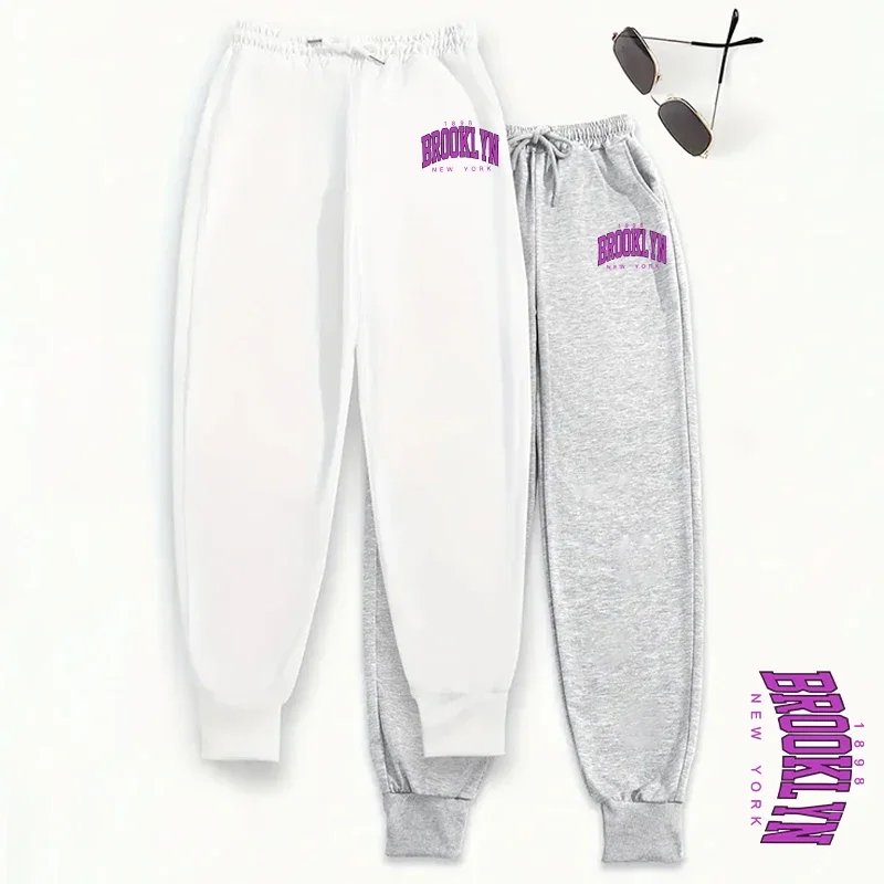 Brooklyn Womens 2 Pack Sweatpants Everyday Jogging Pants Soft Fit Trousers 2025 Autumn Winter Casual Streetwear Lounge Wear Set
