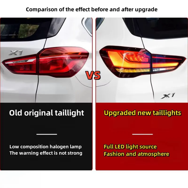 Automotive accessories for BMW X1 F48 F49 2016-2019 taillight assembly retrofit new LED running lights turn signals brake