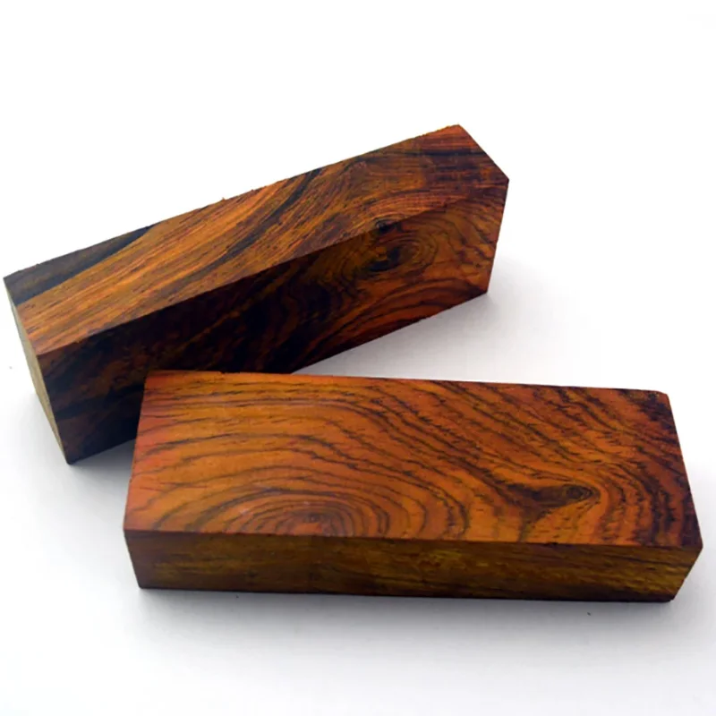 2pcs/ Natural Wood Scales for Knife Handles – DIY Rosewood Full-Tang Handle Material