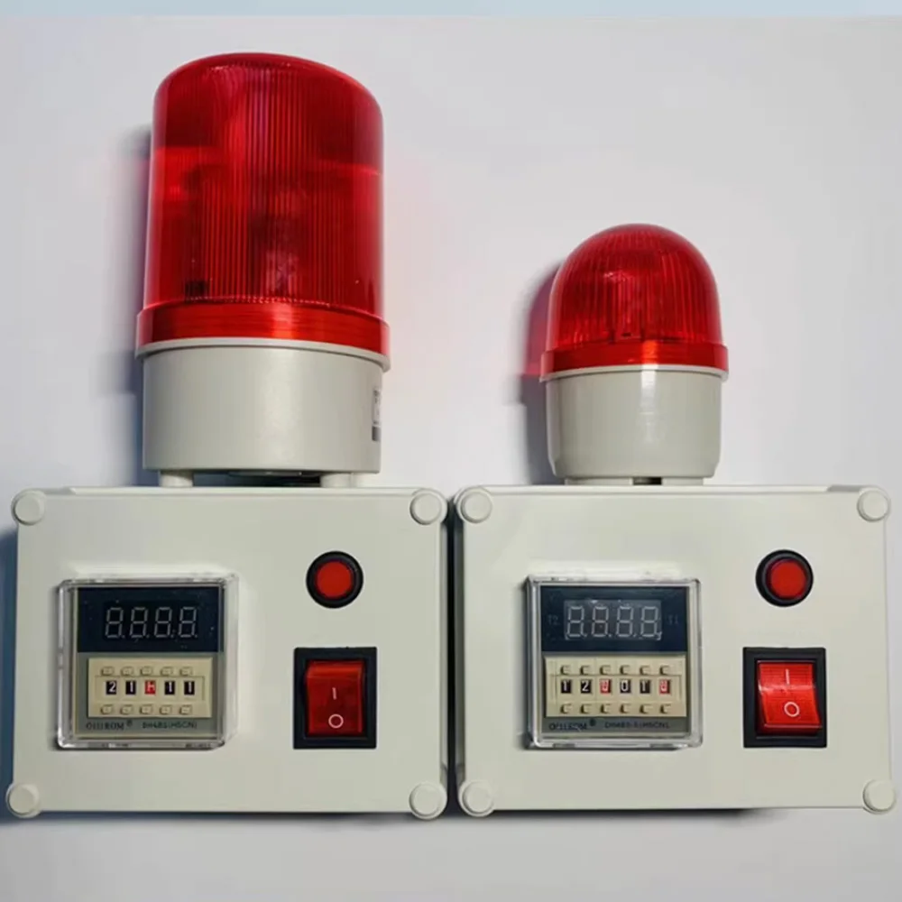 Sound And Light Timing Alarm Timed Reporting Cycle Delay Alarm Light 220V