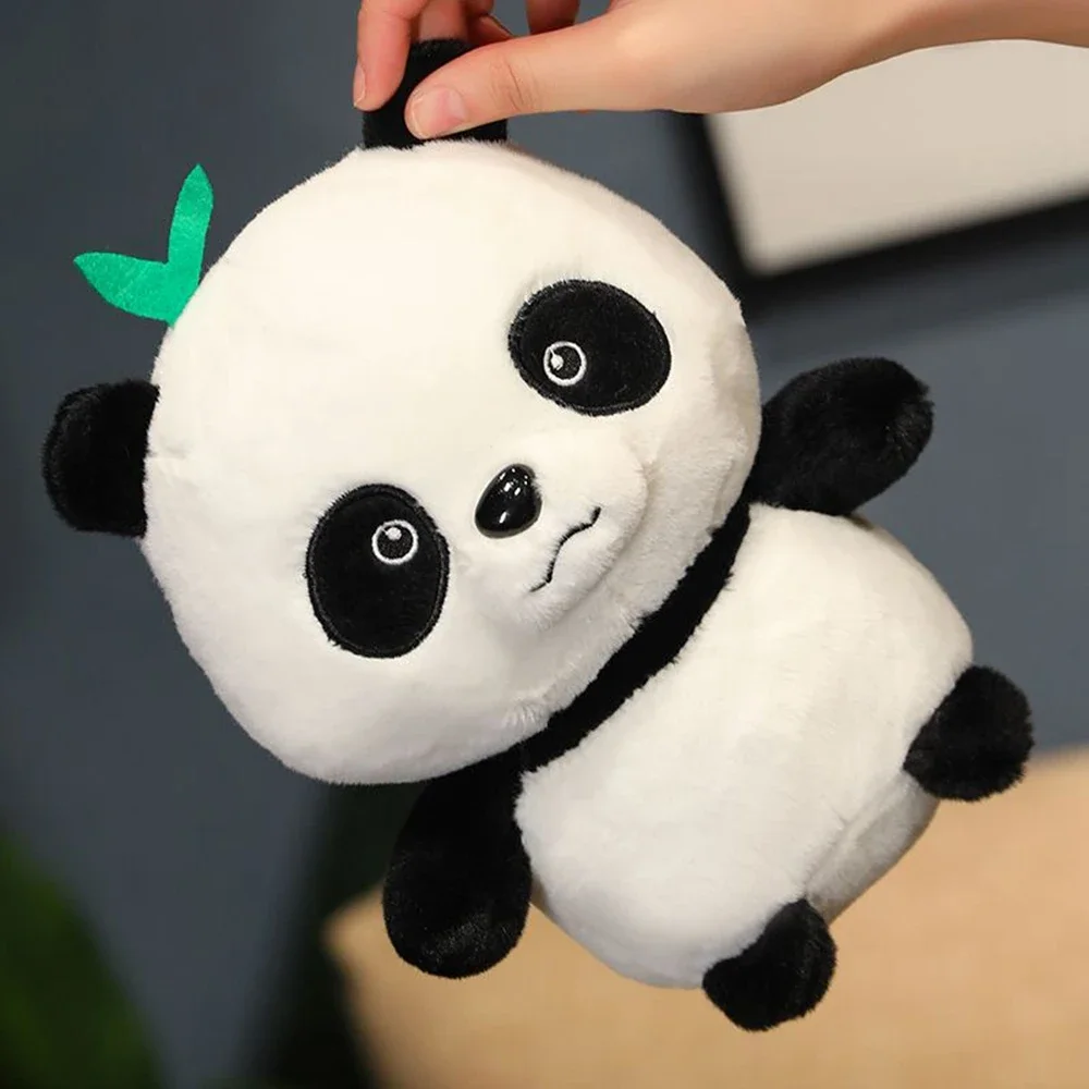 Jouet en peluche KrasnoButter pour amis, animal de sagesse nationale chinoise, cadeau d'anniversaire créatif, noir et blanc, mignon, 22cm